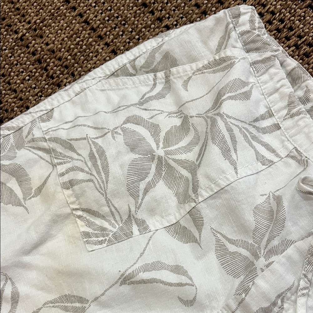 LONDON JEAN Cream Floral Swim Coverup Pants - Picture 3 of 4